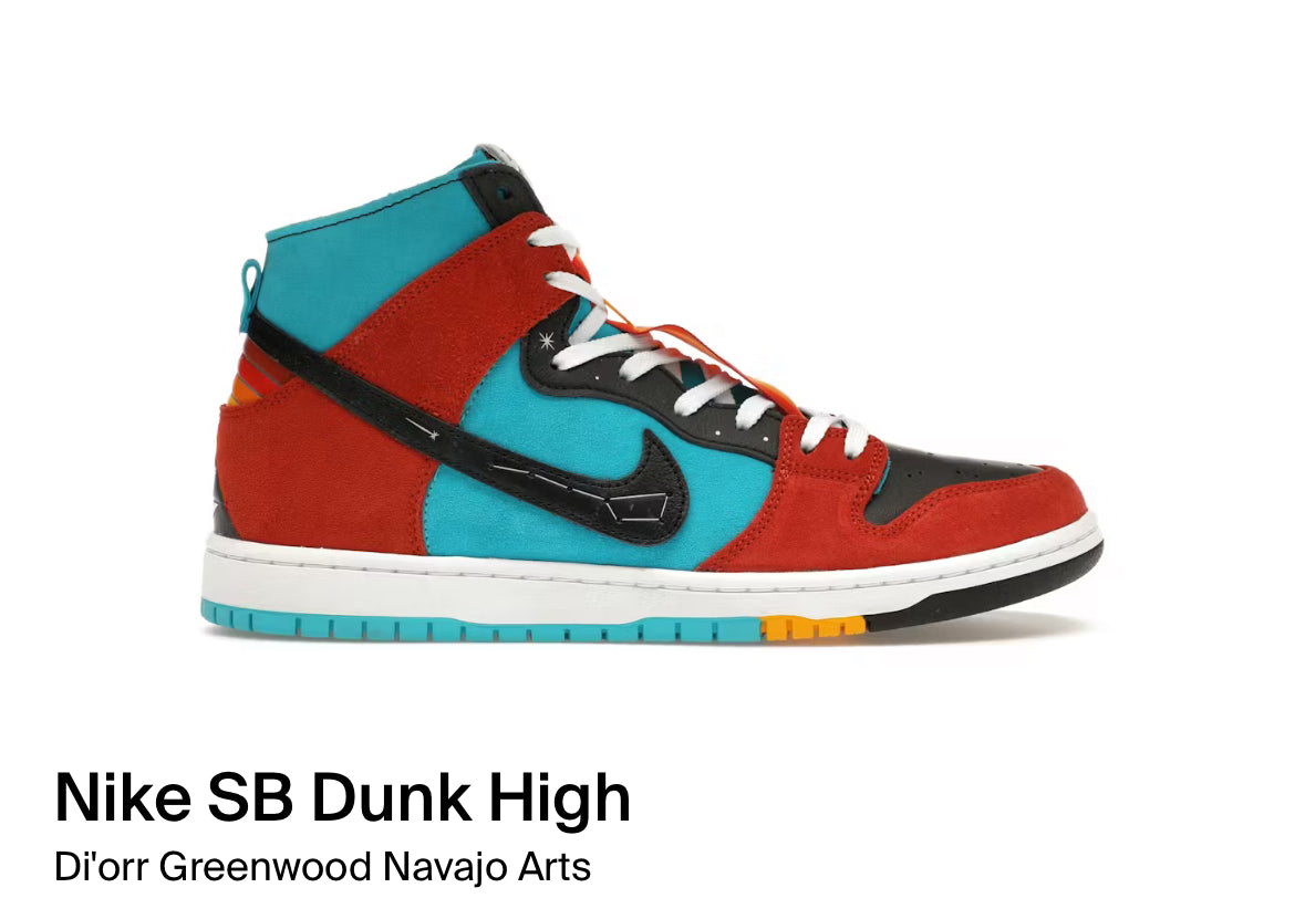 Nike SB Dunk High Di'orr Greenwood Navajo Arts (Size 9.5)