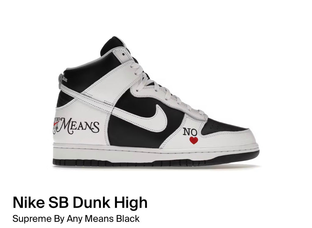 Nike SB Dunk High Supreme By Any Means Black