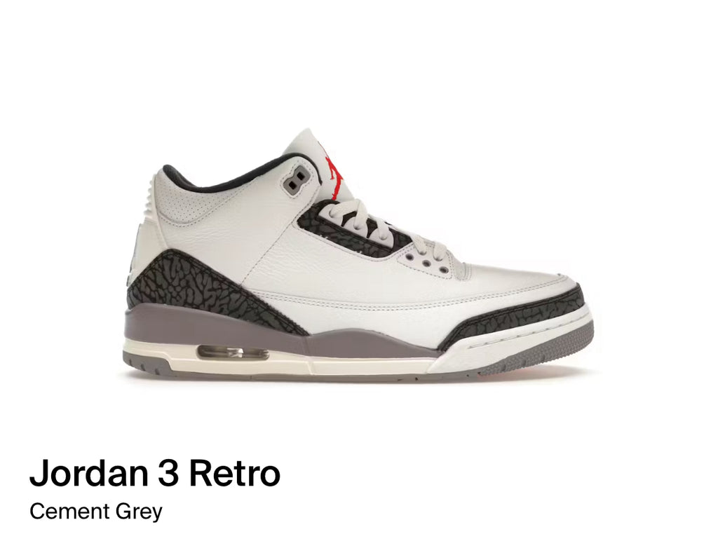 Jordan 3 Retro Cement Grey (Size 11)