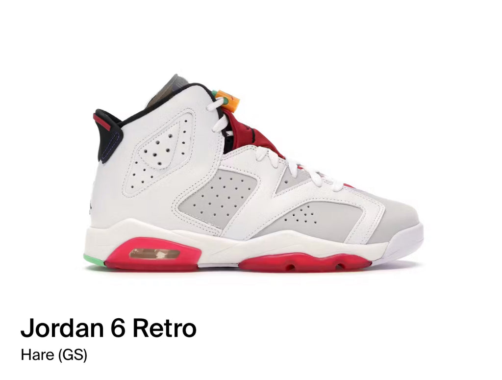 Jordan 6 Retro Hare (GS) (Size 6Y)