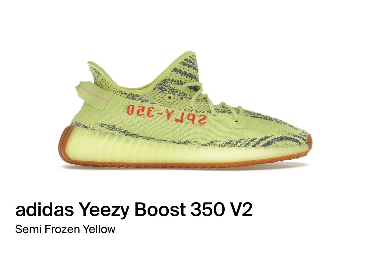 adidas Yeezy Boost 350 V2Semi Frozen Yellow (Size 10)