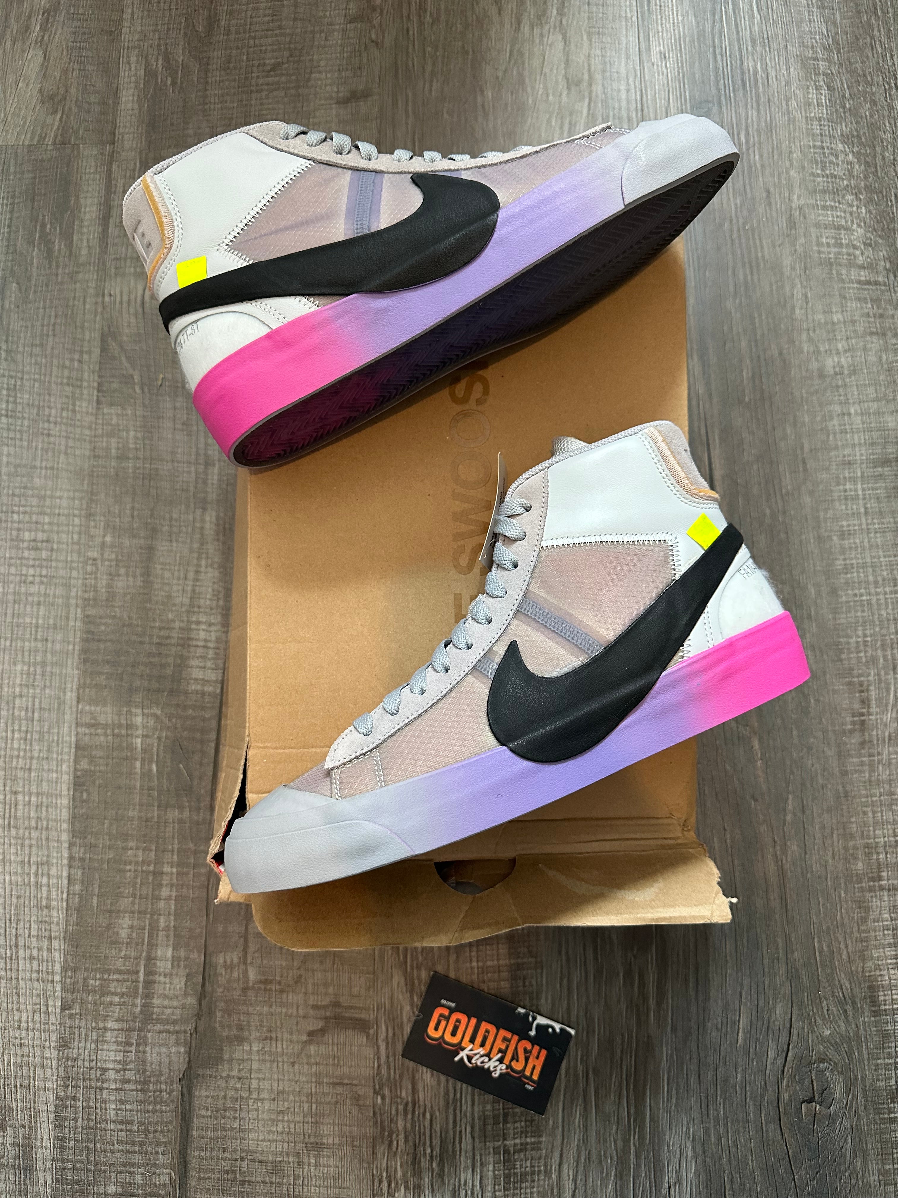 Nike Blazer Mid Off-White Wolf Grey Serena Queen (Size 8)