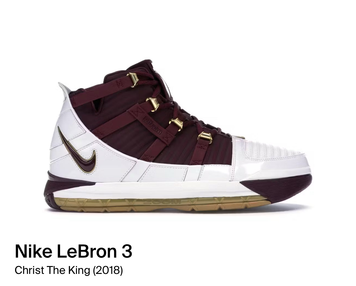 Nike LeBron 3 Christ The King (2018) (Size 11.5)
