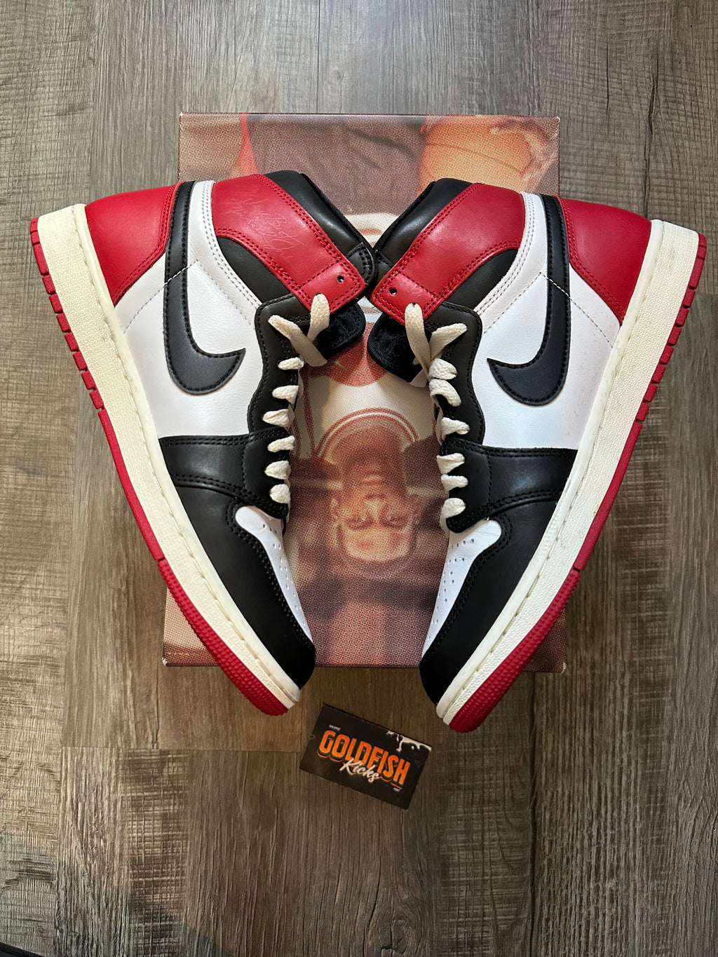 Jordan 1 Retro High OG Black Toe Reimagined (Size 9.5)