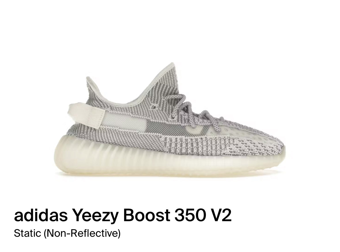 adidas Yeezy Boost 350 V2 Static (Non-Reflective) (Size 12)