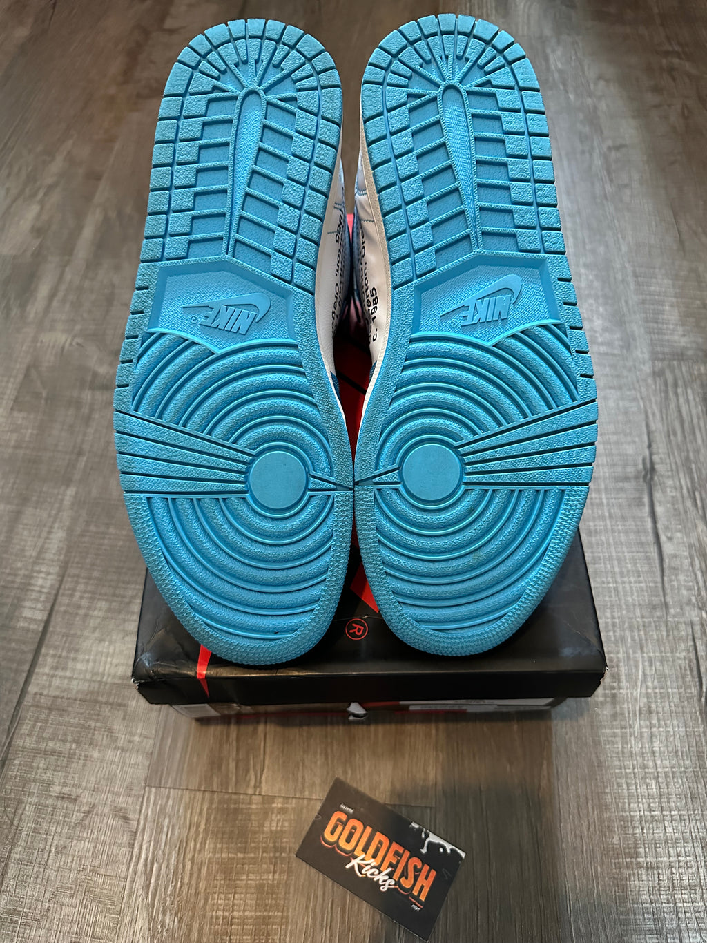 Jordan 1 Retro High Off-White University Blue (Size 11.5)