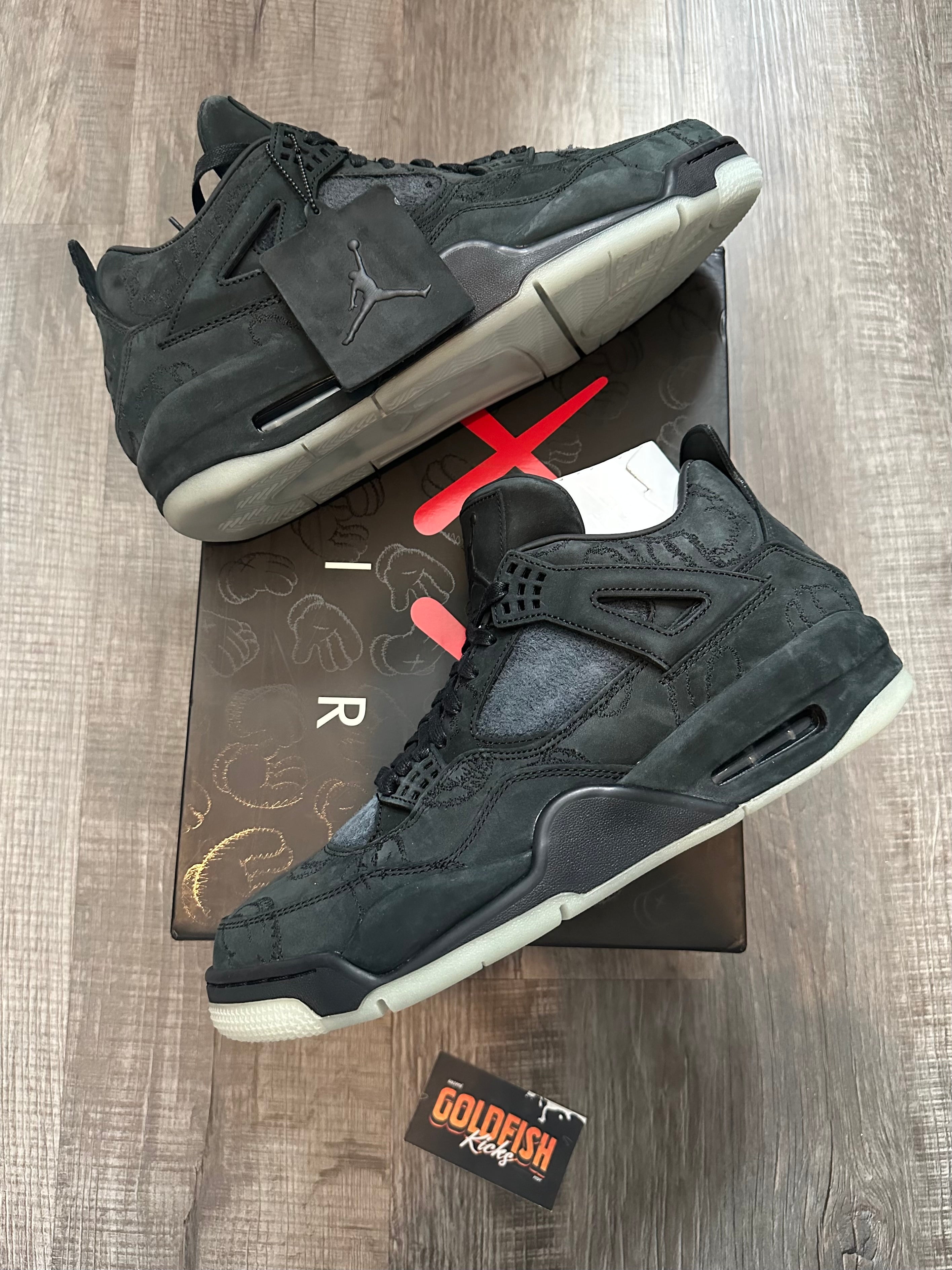 Jordan 4 Retro Kaws Black (Size 12)