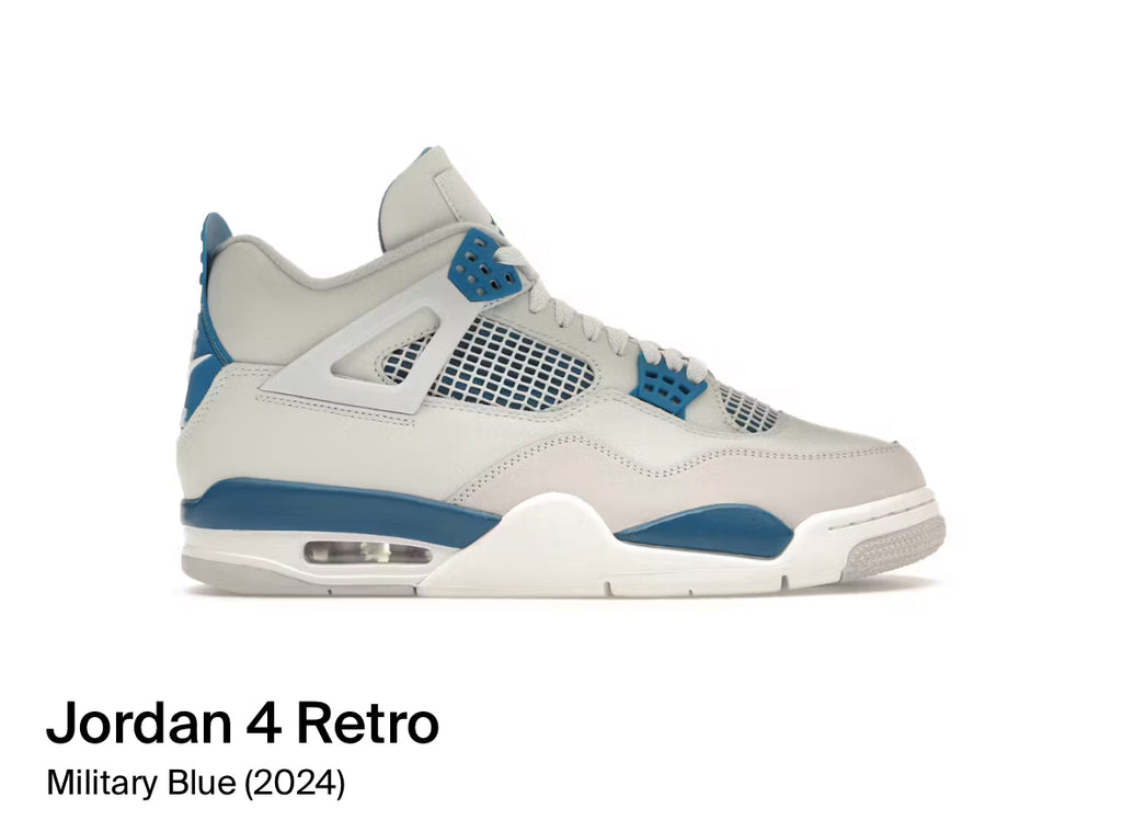 Jordan 4 Retro Military Blue (2024) (Size 13)