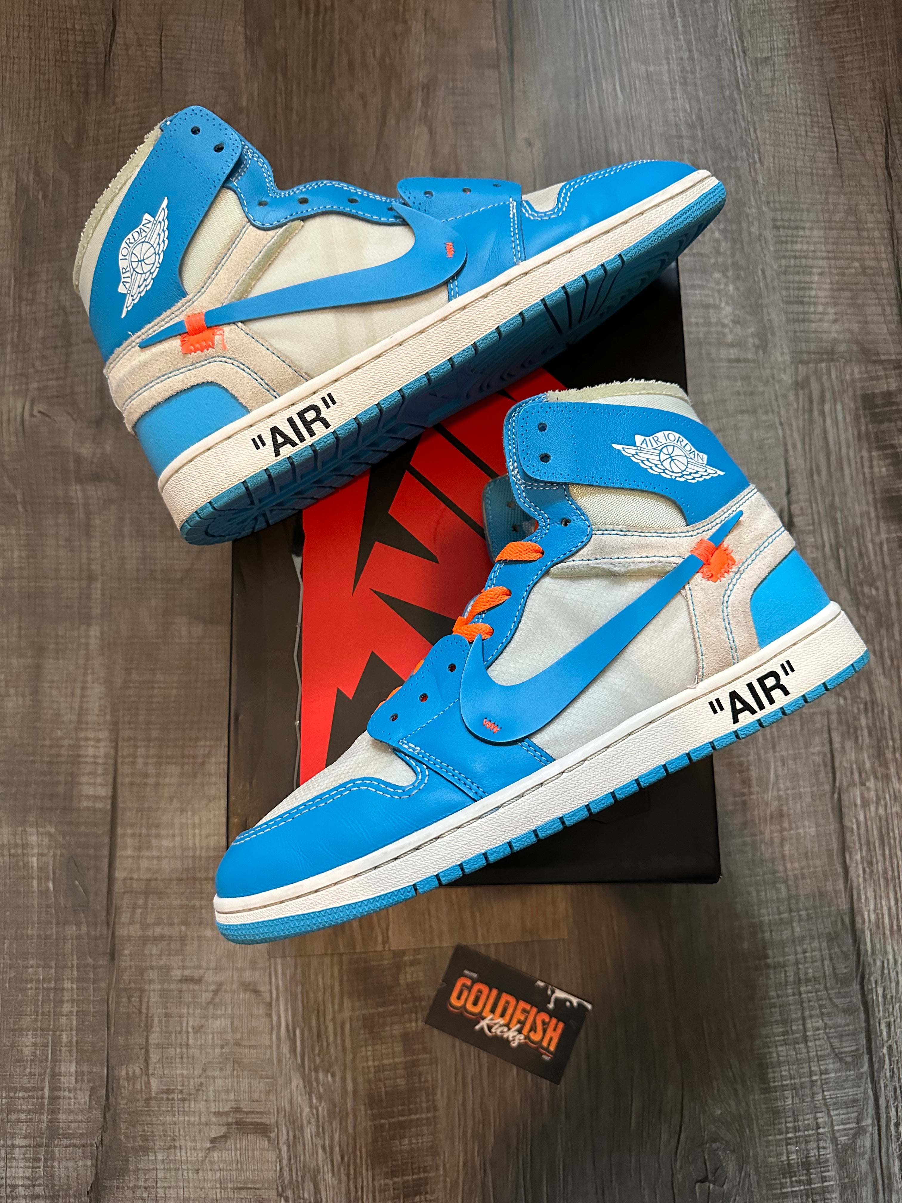 Jordan 1 Retro High Off-White University Blue (Size 11.5)
