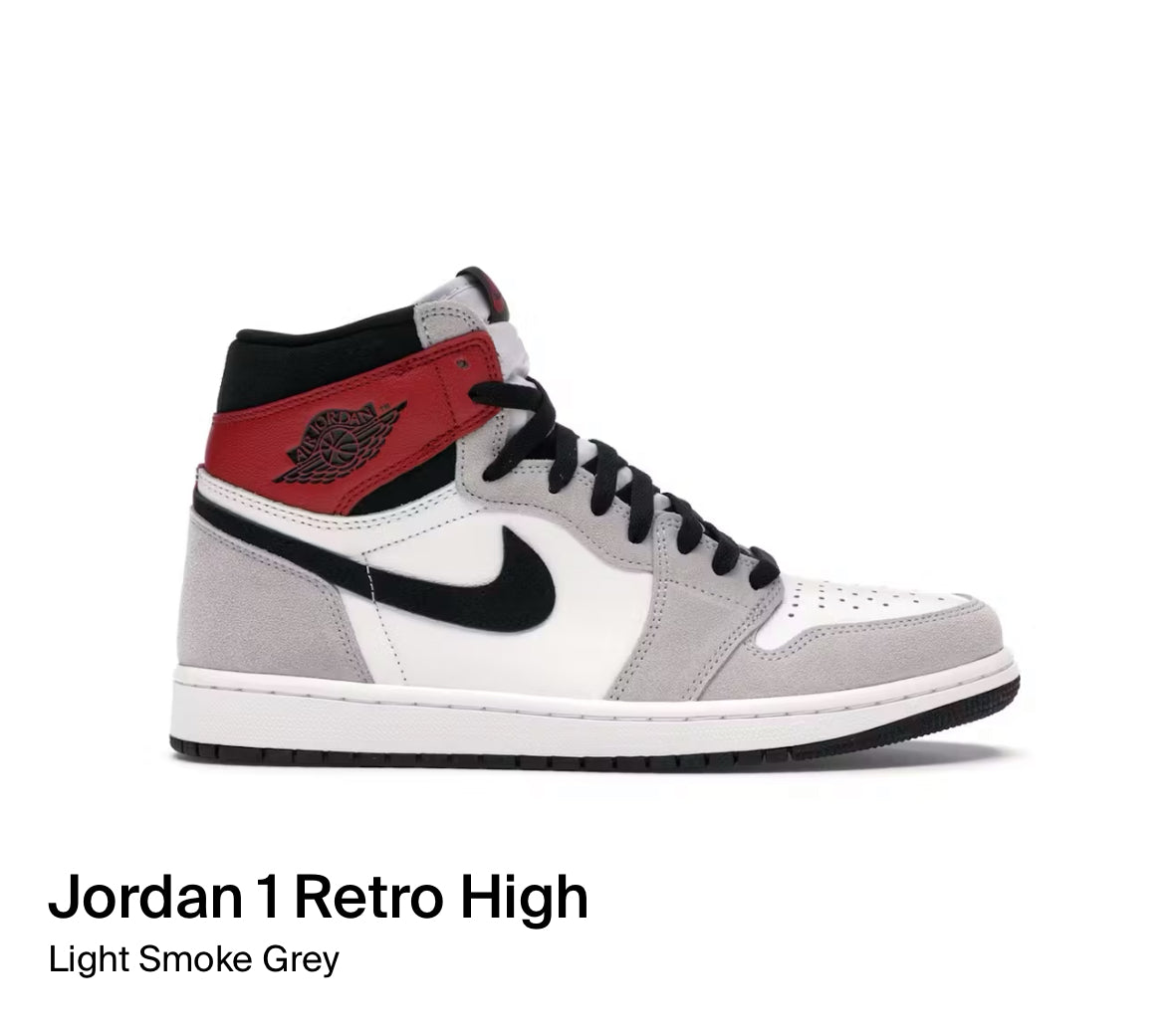 Jordan 1 Retro High Light Smoke Grey (Size 10.5)