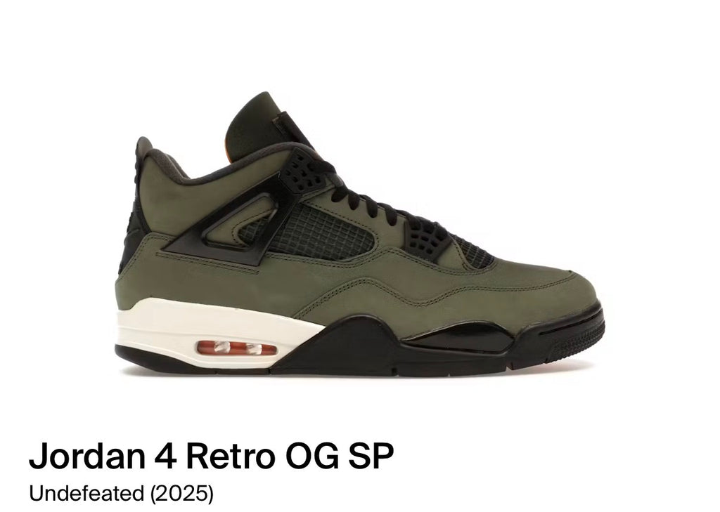 Jordan 4 Retro OG SP Undefeated (2025)
