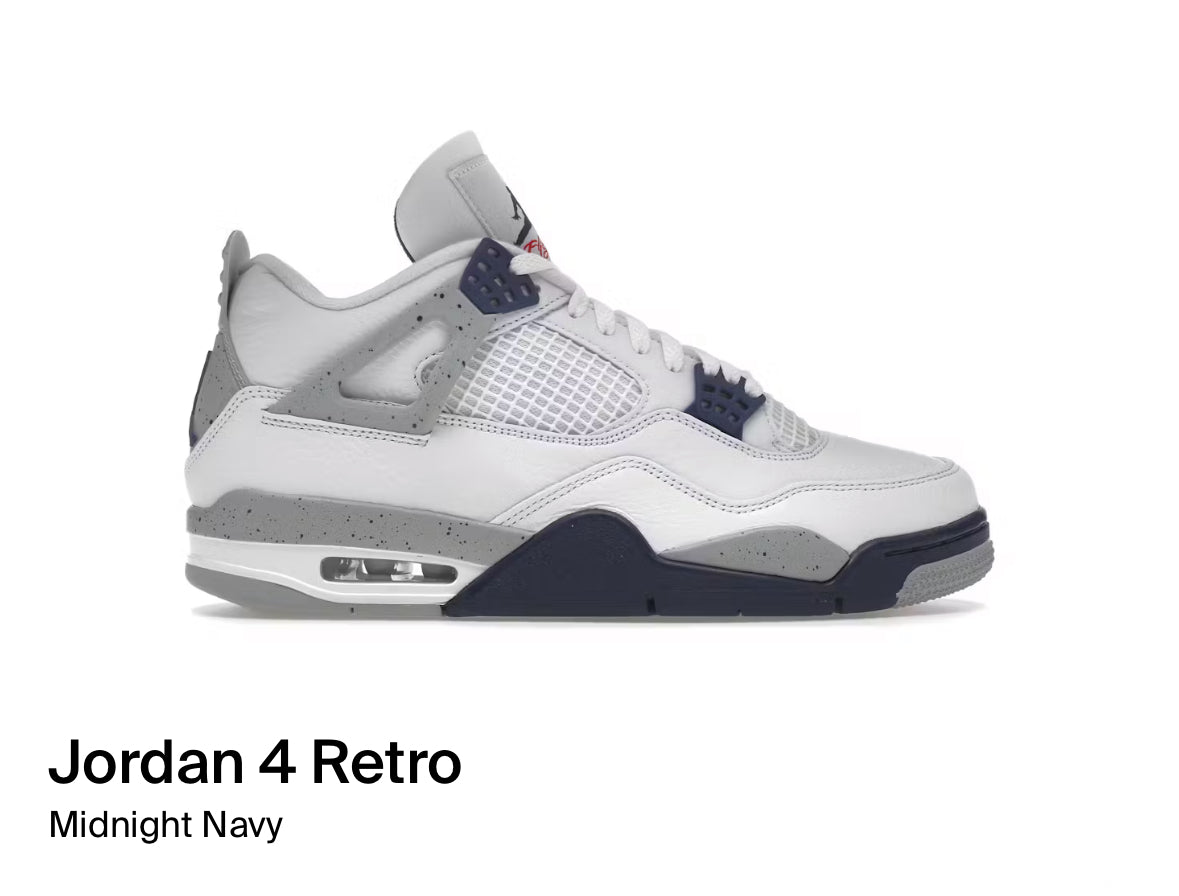 Jordan 4 Retro Midnight Navy (Size 12)