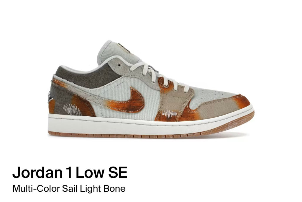 Jordan 1 Low SE Multi-Color Sail Light Bone (Size 9)