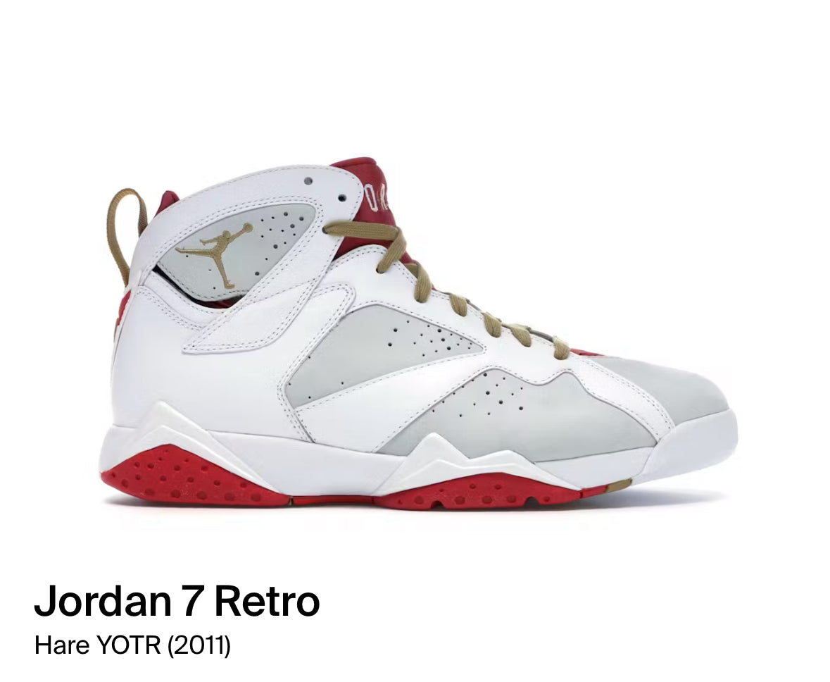 Jordan 7 Retro Hare YOTR (2011) (Size 12)
