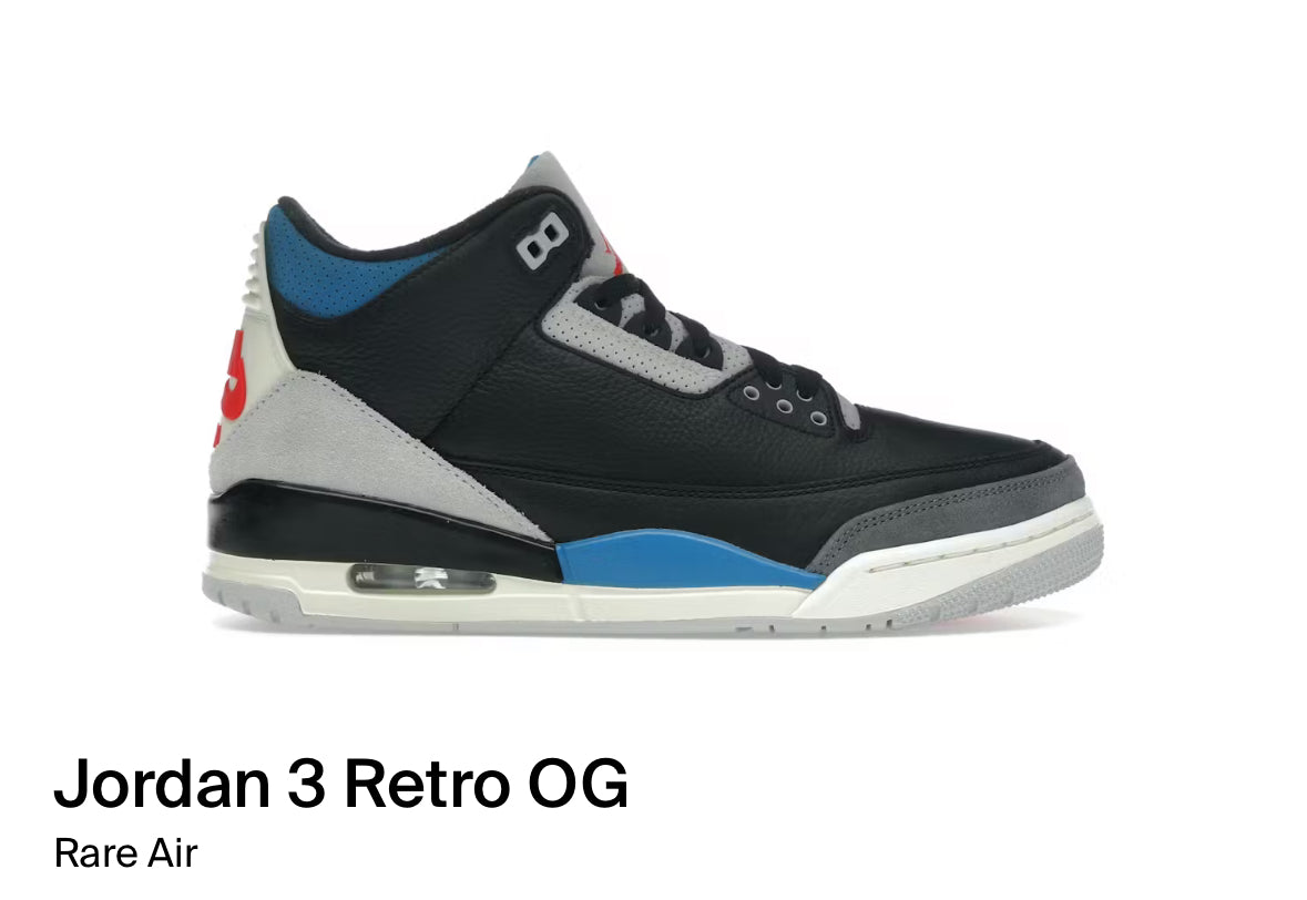 Jordan 3 Retro OG Rare Air (Size 10)