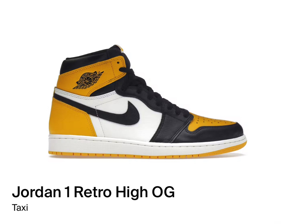 Jordan 1 Retro High OG Taxi (Size 10)
