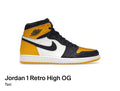 Jordan 1 Retro High OG Taxi (Size 10)