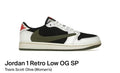 Jordan 1 Retro Low OG SP Travis Scott Olive (Women's) (Size 10W/8.5M)