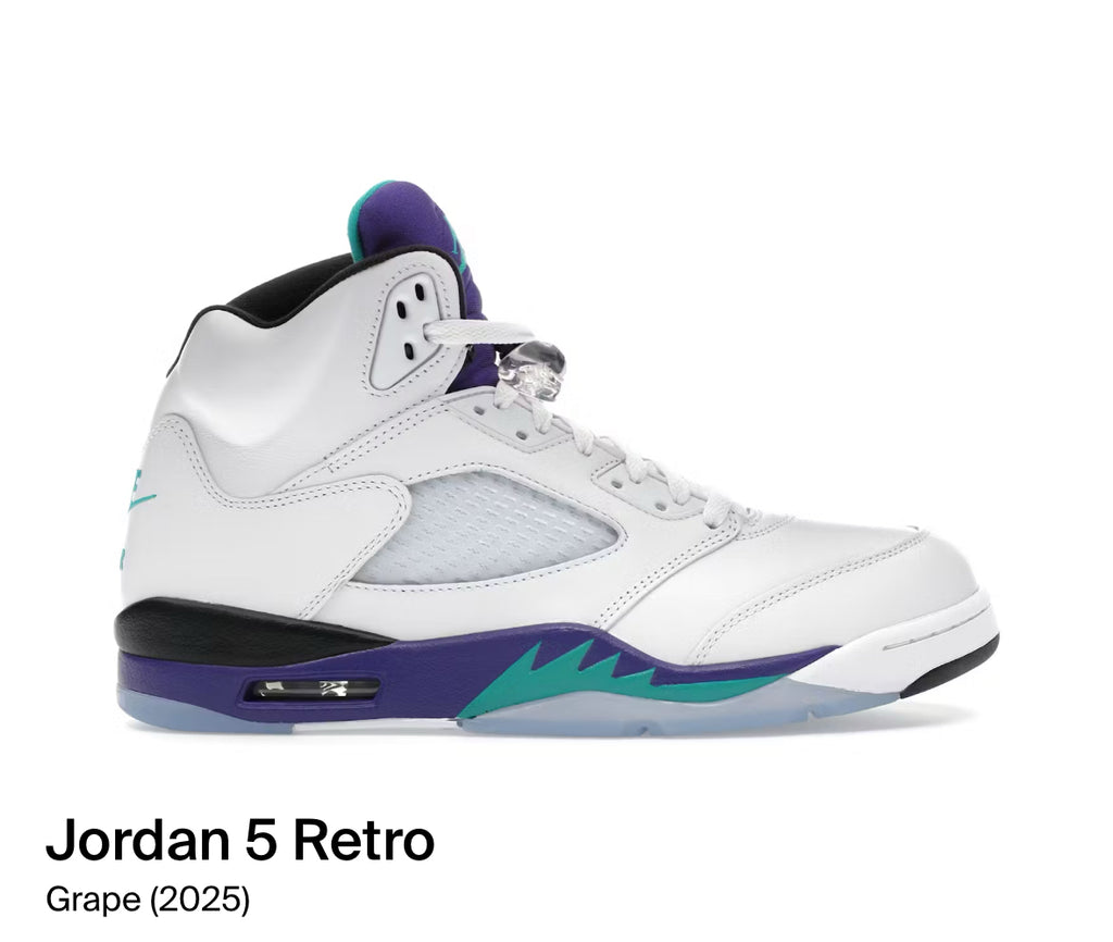 Jordan 5 Retro Grape (2025) (Size 11.5)