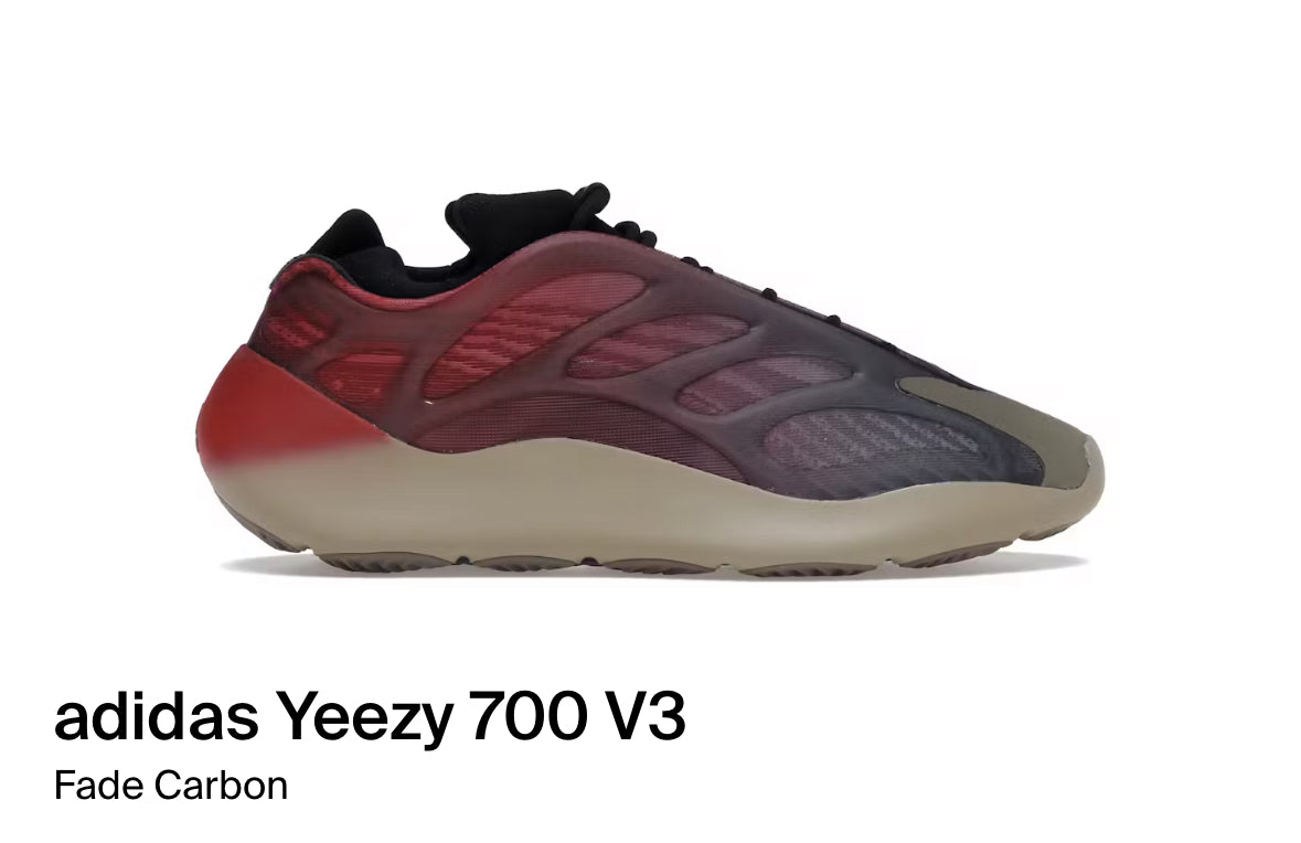 adidas Yeezy 700 V3 Fade Carbon (Size 5.5)