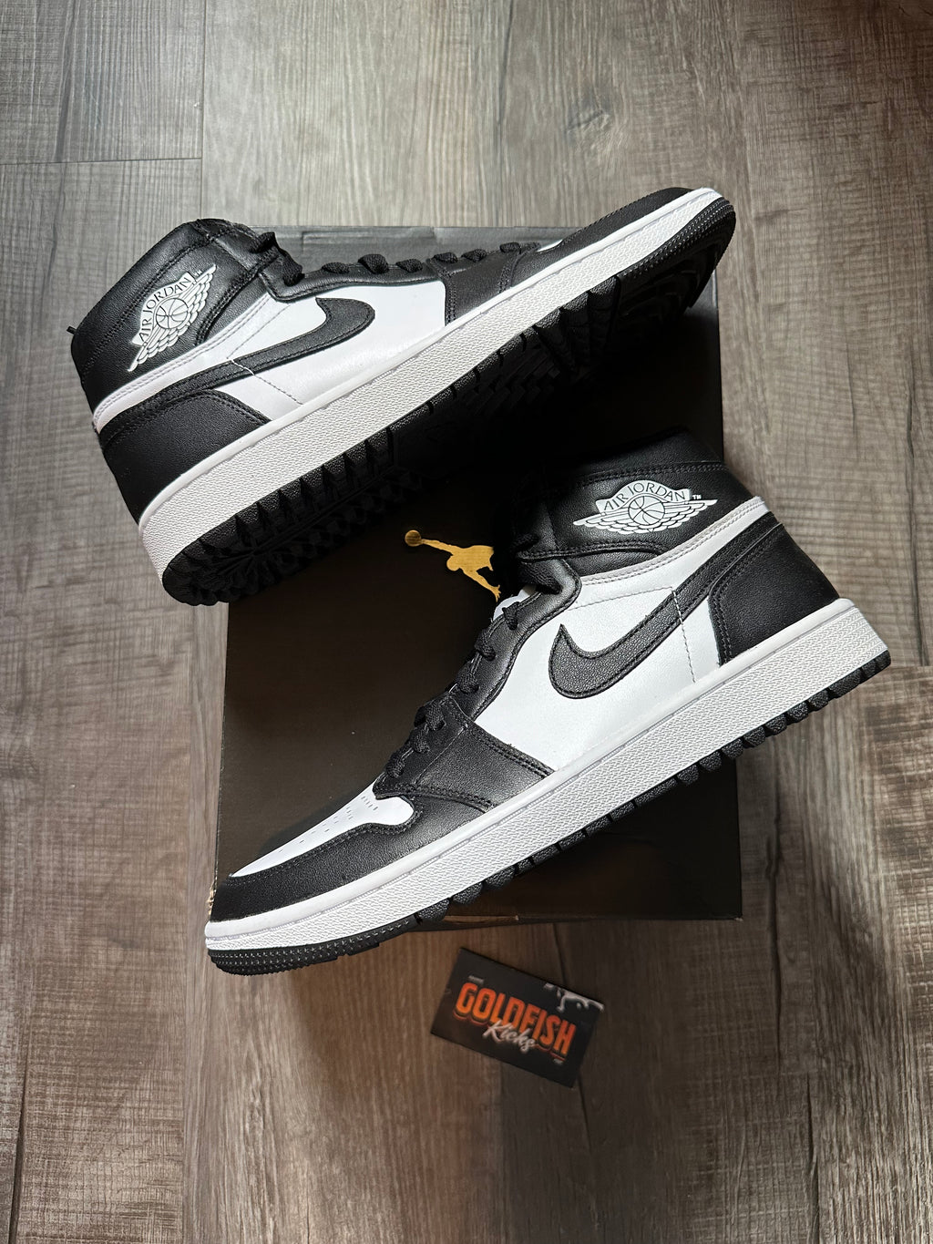 Jordan 1 Retro High Golf Black White (Size 10)
