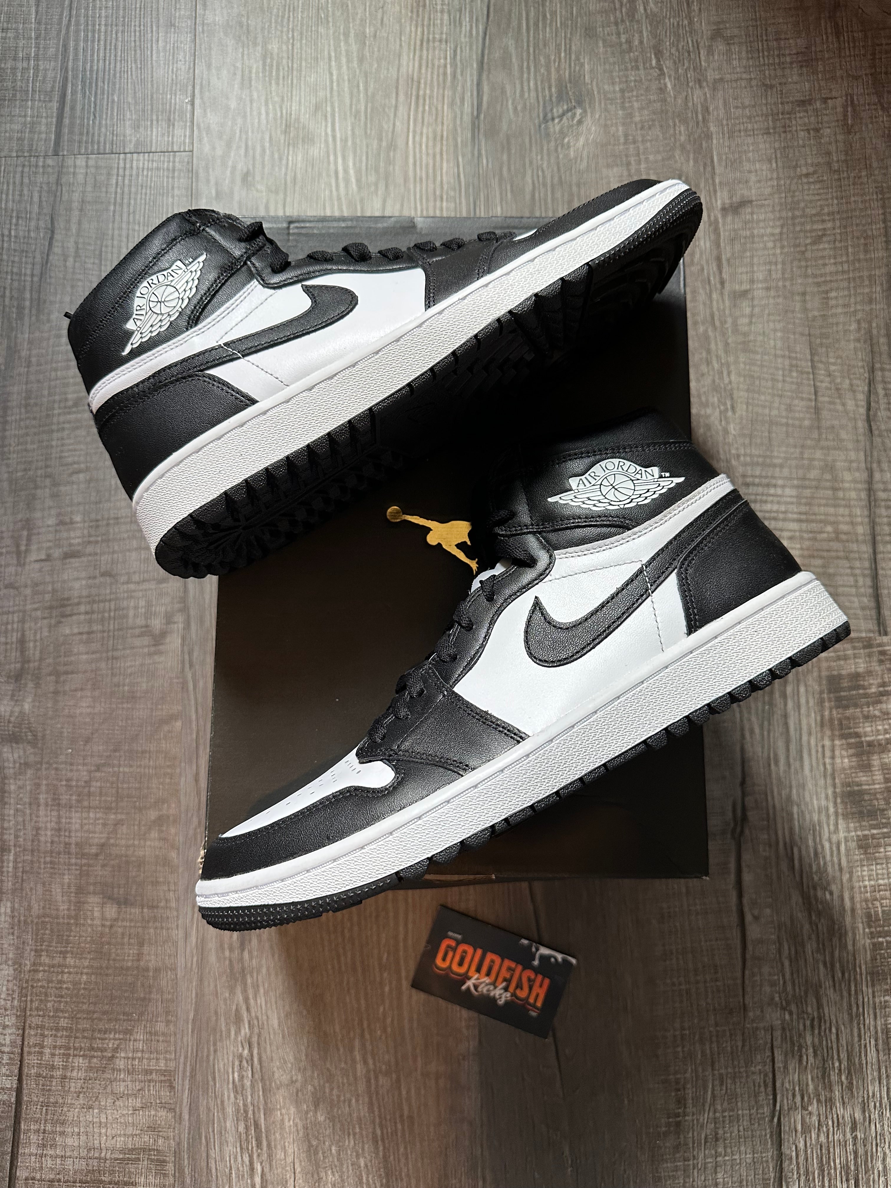 Jordan 1 Retro High Golf Black White (Size 10)