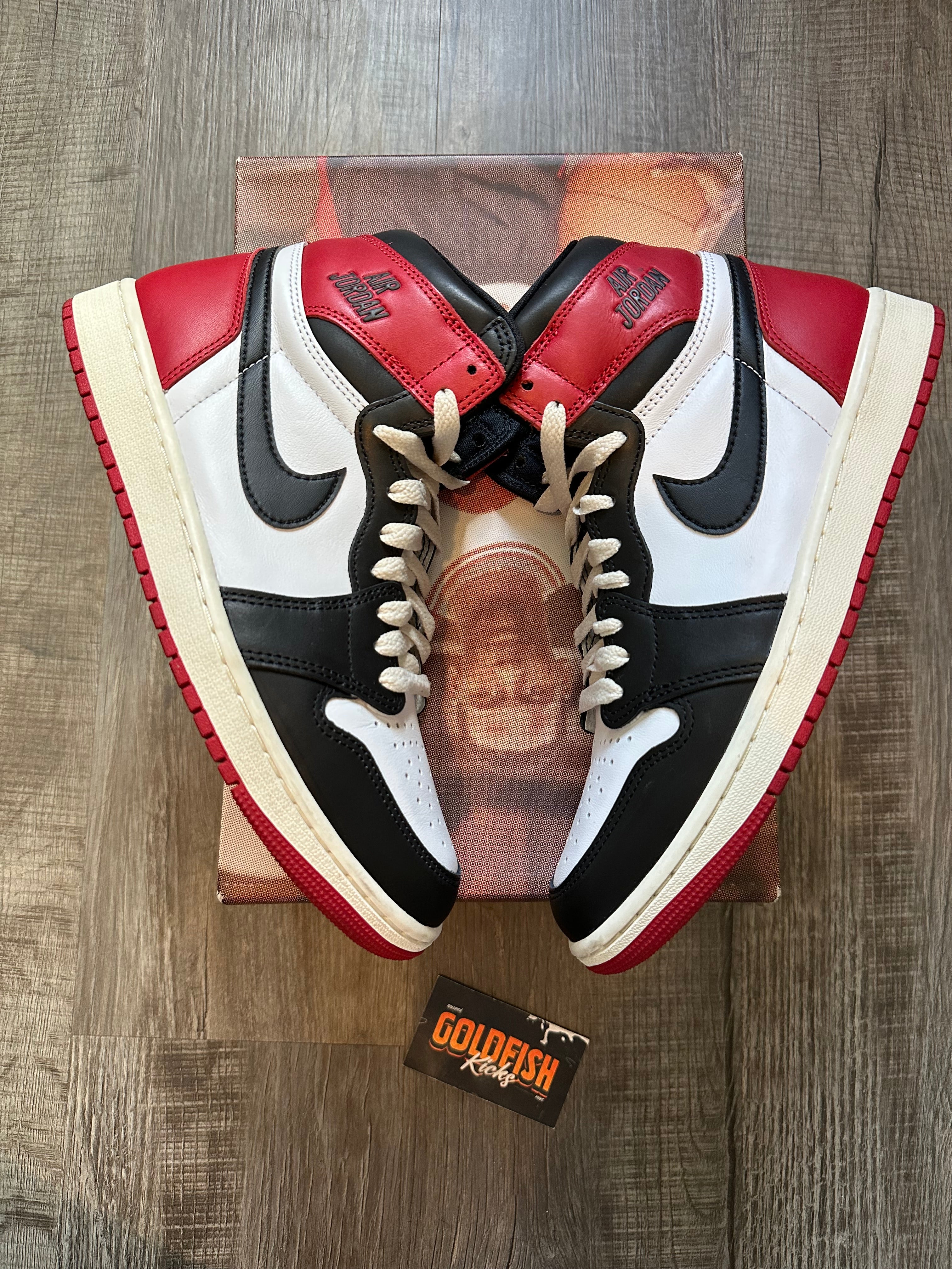 Jordan 1 Retro High OG Black Toe Reimagined (Size 9.5)