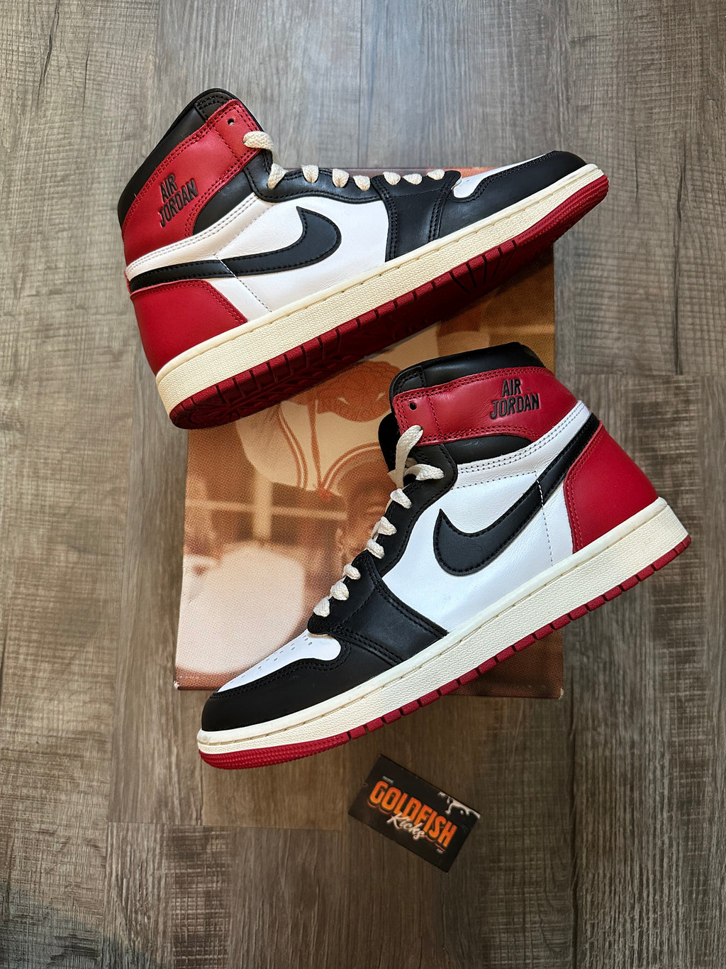 Jordan 1 Retro High OG Black Toe Reimagined (Size 9.5)