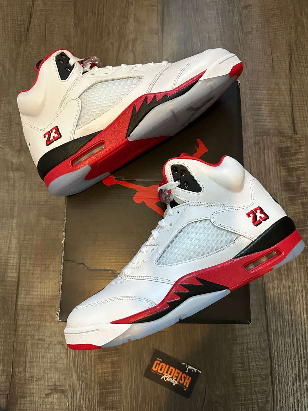 Jordan 5 Retro Fire Red Black Tongue (2025) (Size 12)