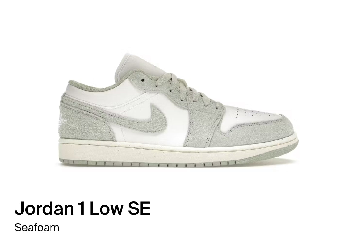 Jordan 1 Low SE Seafoam (Size 9.5)