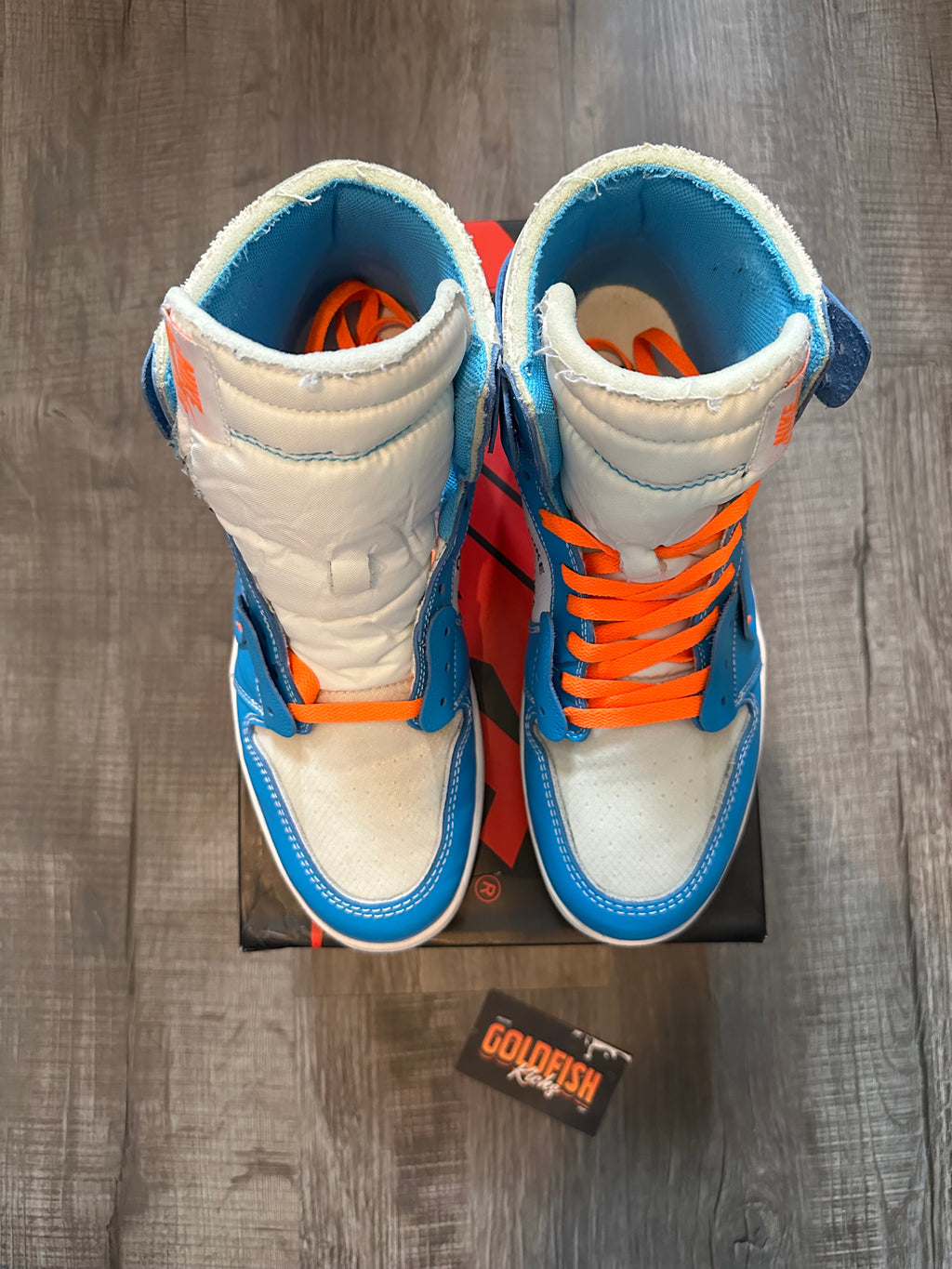 Jordan 1 Retro High Off-White University Blue (Size 11.5)