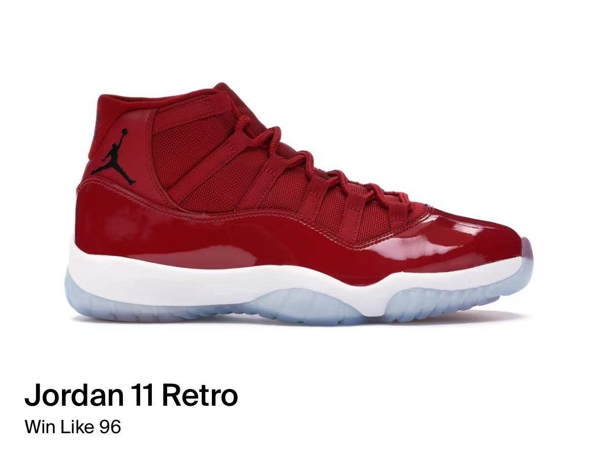 Jordan 11 Retro Win Like 96 (Size 11)