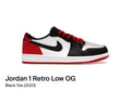 Jordan 1 Retro Low OG Black Toe (2023) (Size 12)