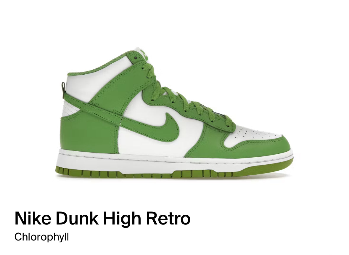 Nike Dunk High Retro Chlorophyll (Size 10)
