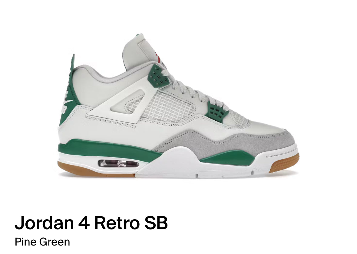 Jordan 4 Retro SB Pine Green (Size 8.5)