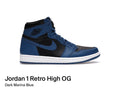 Jordan 1 Retro High OG Dark Marina Blue (Size 11)