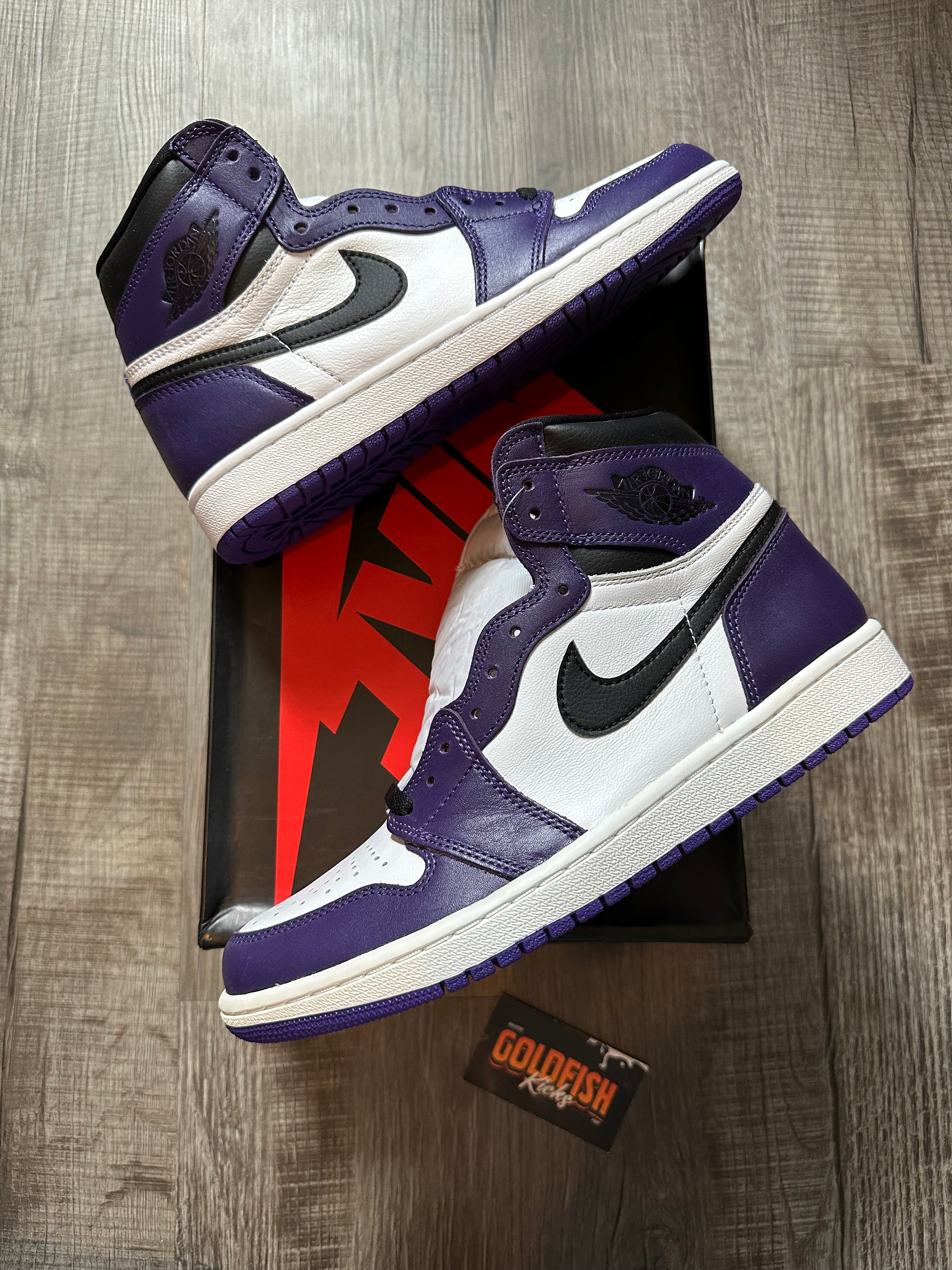 Jordan 1 Retro High Court Purple White (Size 10)